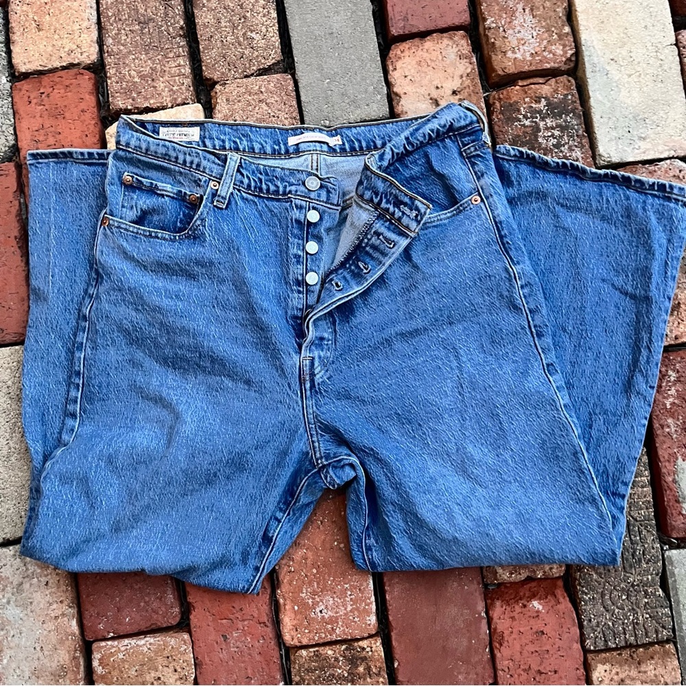 Levi's Classic Blue Wide Leg Jeans